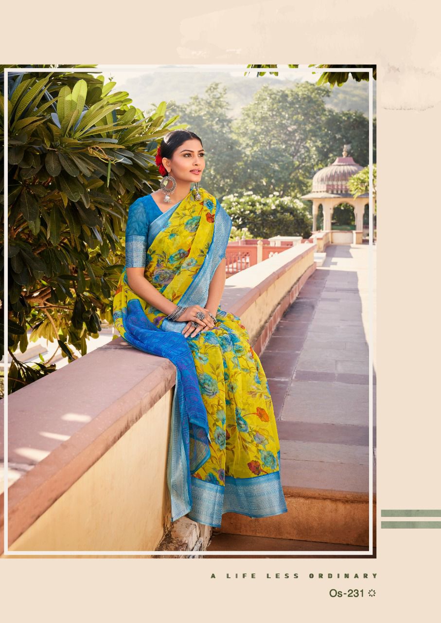 Shreyans Organza Silk 16 Ethnic Wear Wholesale Organza Silk Sarees
